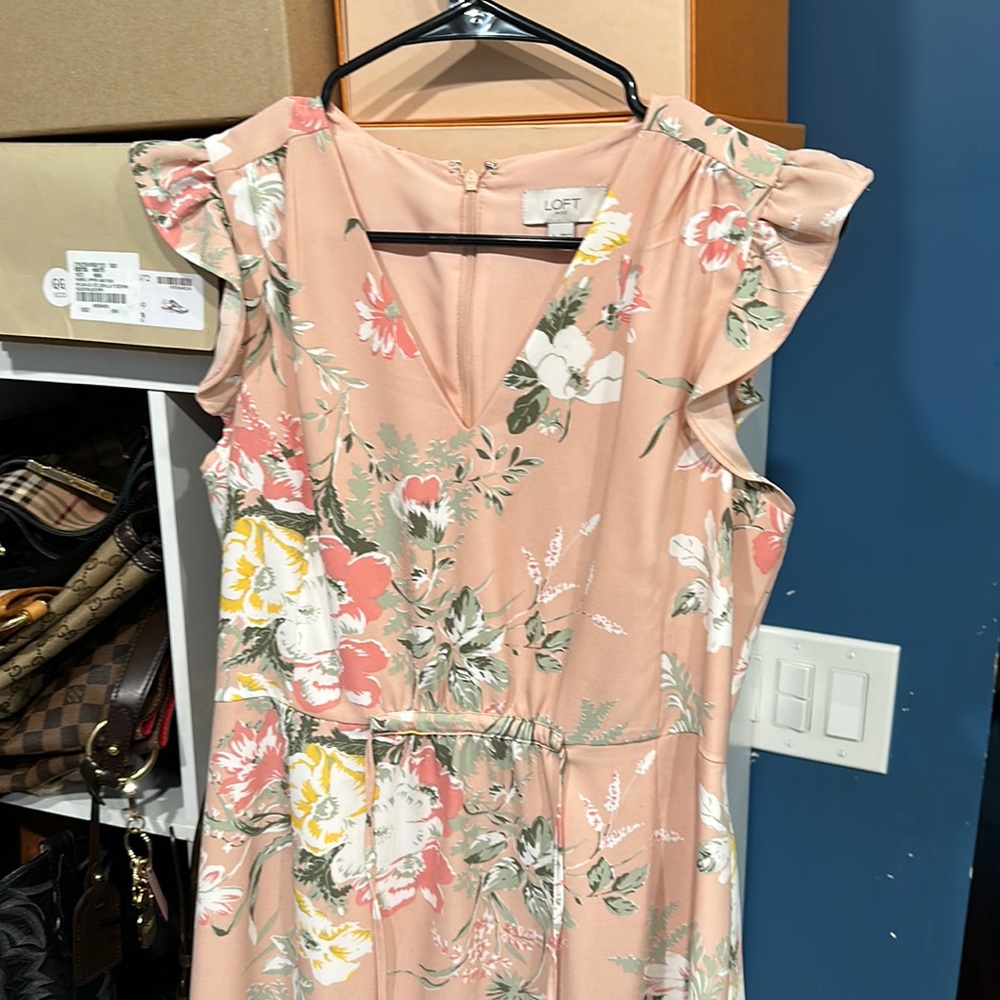 Pink with flowers good condition